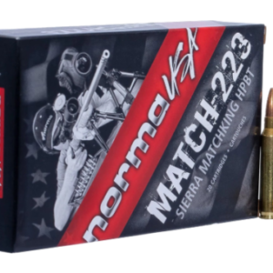 Norma 223 Rem Ammunition Match 500 Rounds box