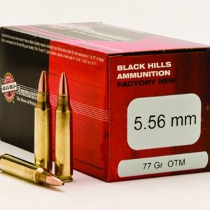 5.56 BLACK HILLS AMMUNITION 77 Gr OTM 500 Rounds