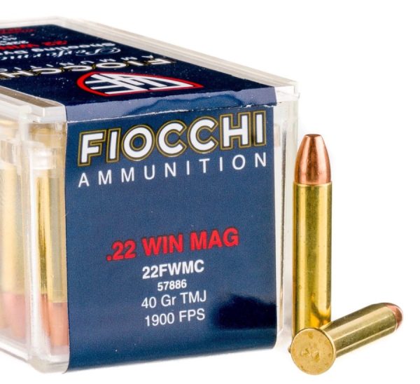 22WMR Fiocchi 22 Magnum - 40gr FMJ - 50 rds