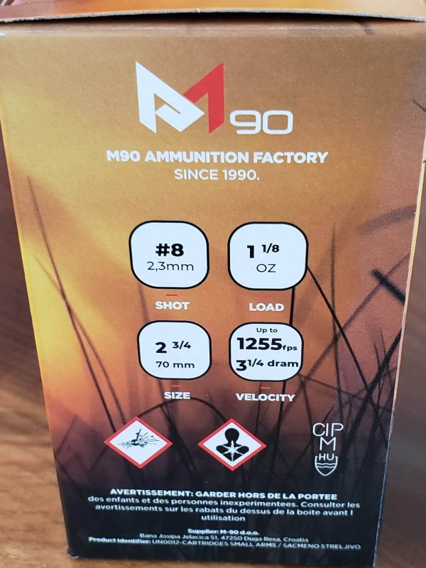 M90 Ammunition Factory Target Shotshells – 12 Gauge #8 Double Walled & Mid High Brass - Image 2