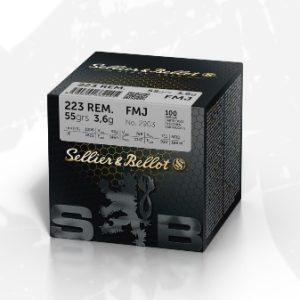 S & B c.223REM 55GR. FMJ M193 100 RDS