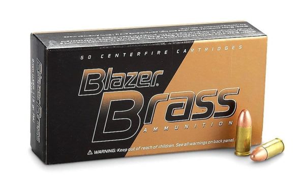 CCI 9MM LUGER 147 GR FMJ BLAZER BRASS