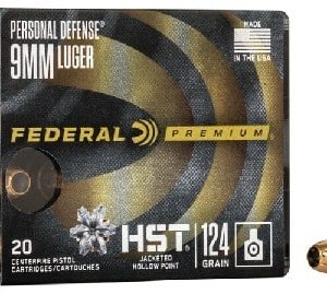 FED 9MM 124 GR HST JHP ”PERSONAL DEFENSE”