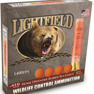 LIGHTFIELD RUBBER BUCKSHOT – 410GA, 2-1/2″, BOX OF 5