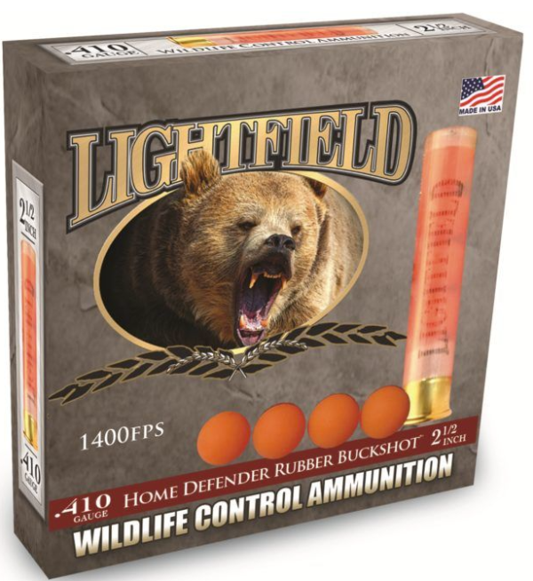 LIGHTFIELD RUBBER BUCKSHOT – 410GA, 2-1/2″, BOX OF 5