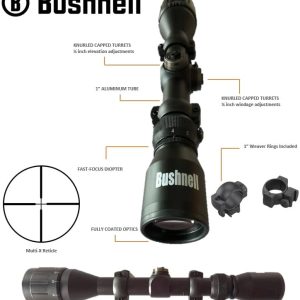 Bushnell 4-12×40 Black Matte **SCOPE W/RINGS