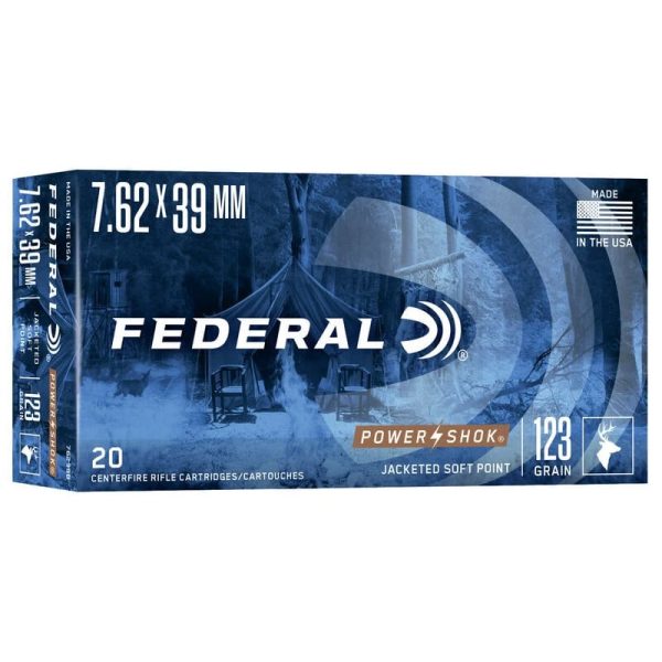 Federal 7.62×39 Ammunition 123 Grain SP Box Of 20
