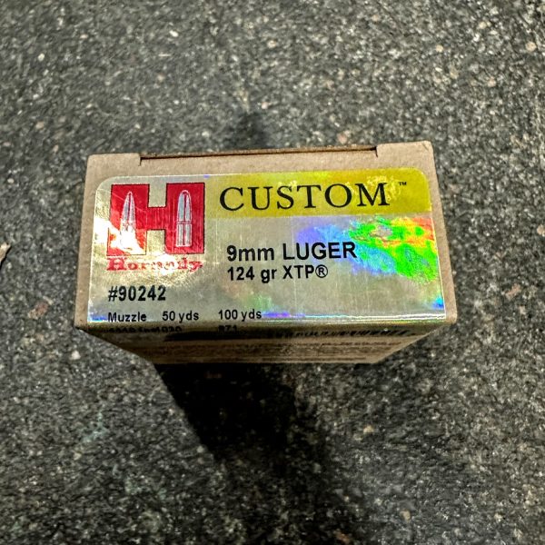 250rds Hornady Custom 9mm 124gr XTP – GUNTICKETS [10 SPOT] - Image 2