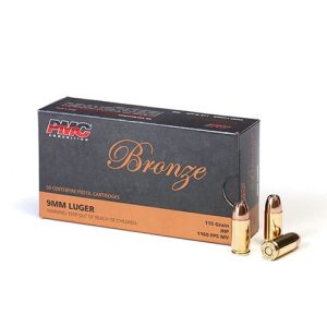 PMC 9mm Bronze 115 Gr FMJ 50/Box