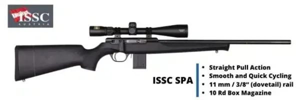 ISSC SPA 22 LR 20″ Barrel Semi-Auto Carbon Fiber Rifle
