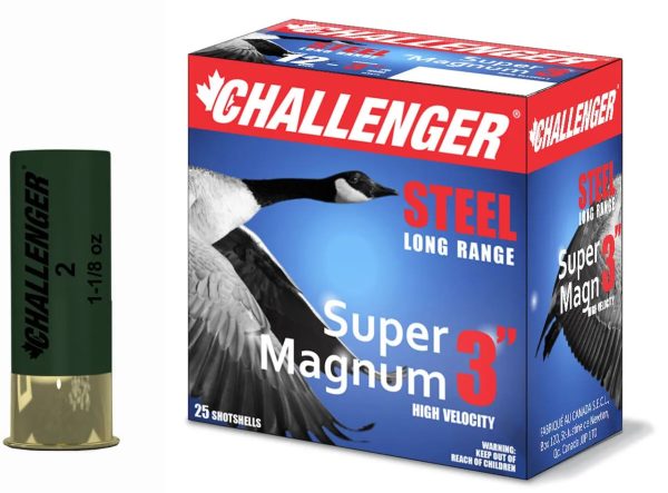 Challenger 12 Gauge 3″ Super Magnum  Steel 1 1/40z