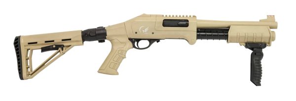 Wolverine XM Folding Pump 12g  10″ barrel Cerakote TAN - Image 3
